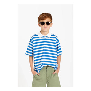 Smallable Kid - Tilo Gestreiftes Poloshirt aus Bio-Baumwolle | Königsblau