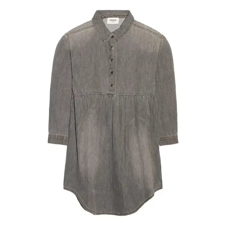 Finger in the nose - Darlin Denim Kleid | Denim grau