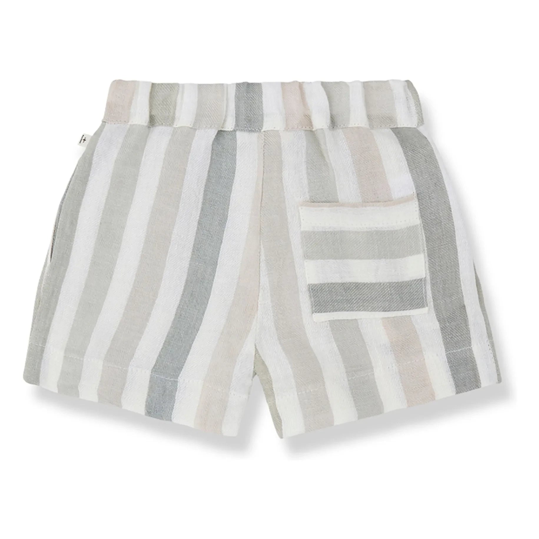 1+ in the family - Vilopriu Gestreifte Leinen-Bermudashorts | Ecru