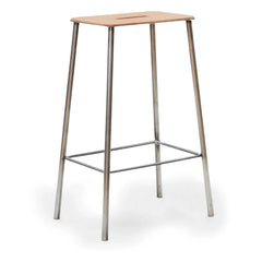 Frama - Adam Hocker, Ledersitz | Silber