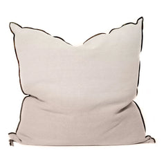 Maison de Vacances - Vice Versa Black Line Stonewashed Leinen Kissen | FiorediLatte
