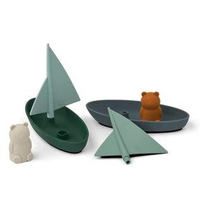 Liewood - Ensley Boot Badespielzeug - 2er Set | Wal Blau Mehrfarbig