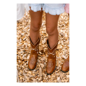 Bootstock - Santiags Bow Leder | Braun
