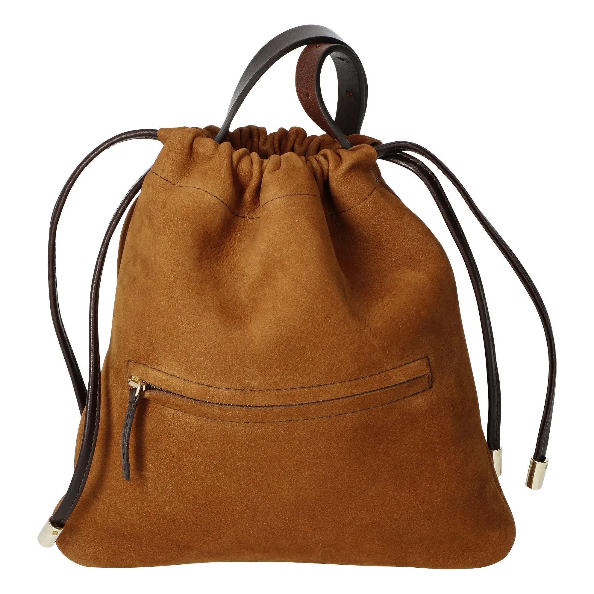 herbert frère soeur - Tasche Le Lerie Nubukleder | Camel