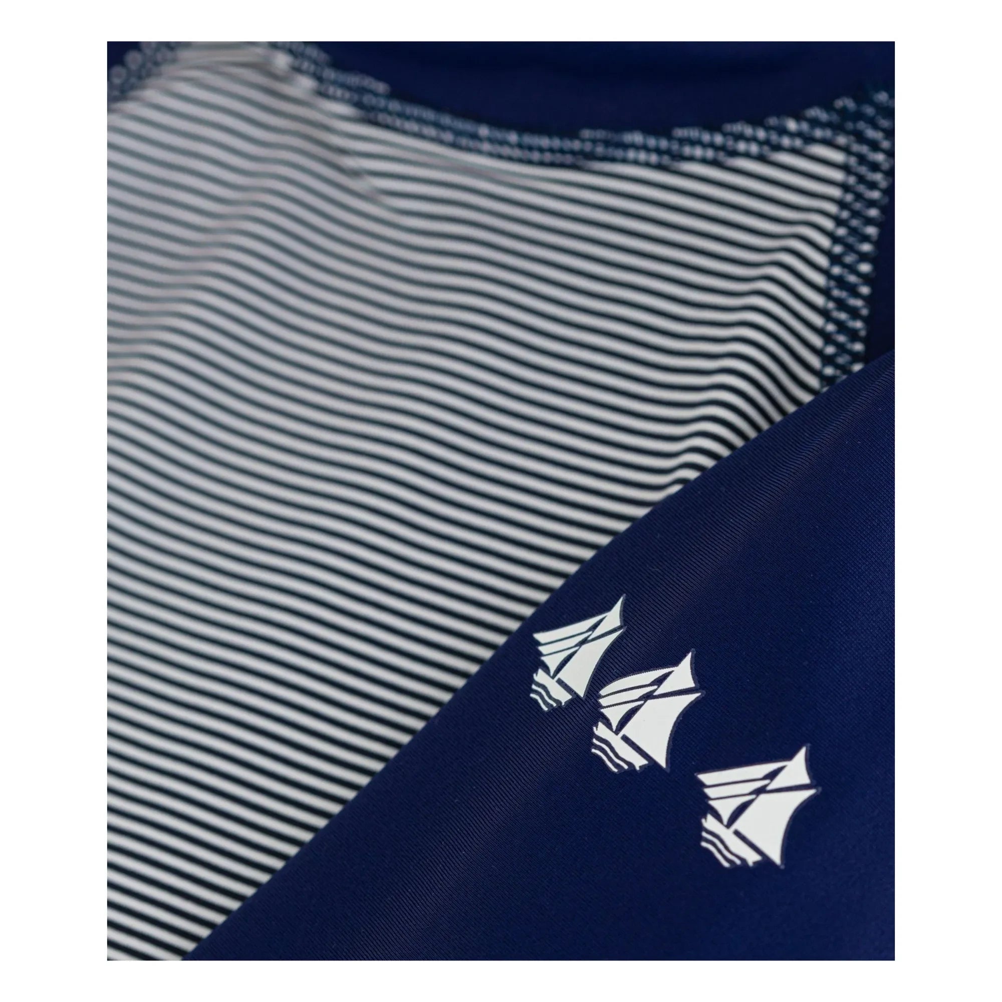 Petit Bateau – Gestreiftes UV-Schutz-Bade-T-Shirt | Nachtblau