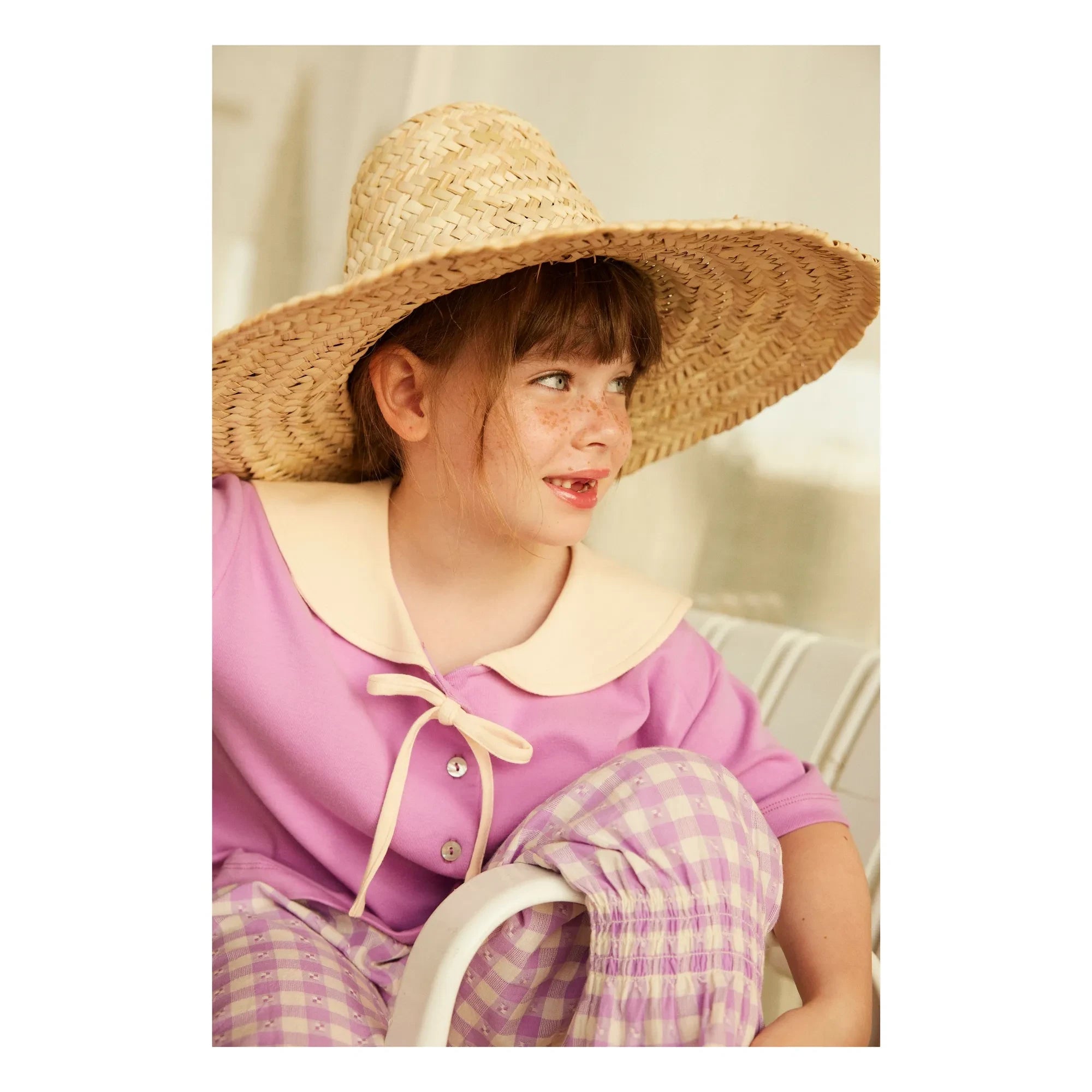 Hello Simone - Matelot Bluse aus Bio-Baumwolle | Lavendel