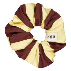 Loir - Chouchou Lou Zweifarbig gestreifte Bio-Baumwolle | Bordeaux