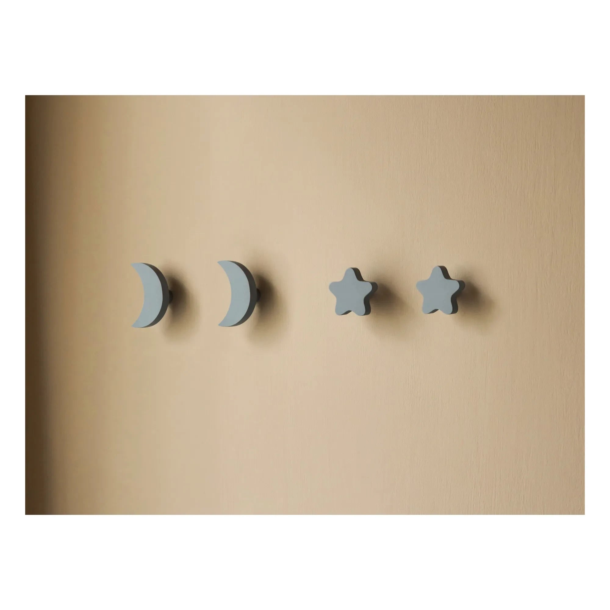 Nofred – Stern- und Mondhaken – 4er-Set | Blau