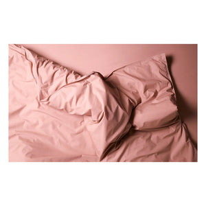 Suite 702 - Percale-Bettbezug aus Bio-Baumwolle | Puderrosa