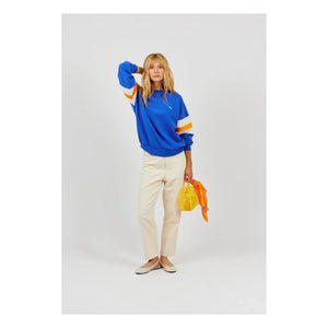a.p - Sweatshirt aus Bio-Baumwolle | Blau