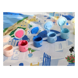 La Petite Épicerie - Malen nach Zahlen-Set - Santorini von Maja Tomljanovic