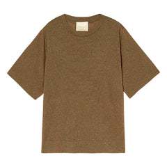 Momoni - Iora Metallic T-Shirt | Tabacco