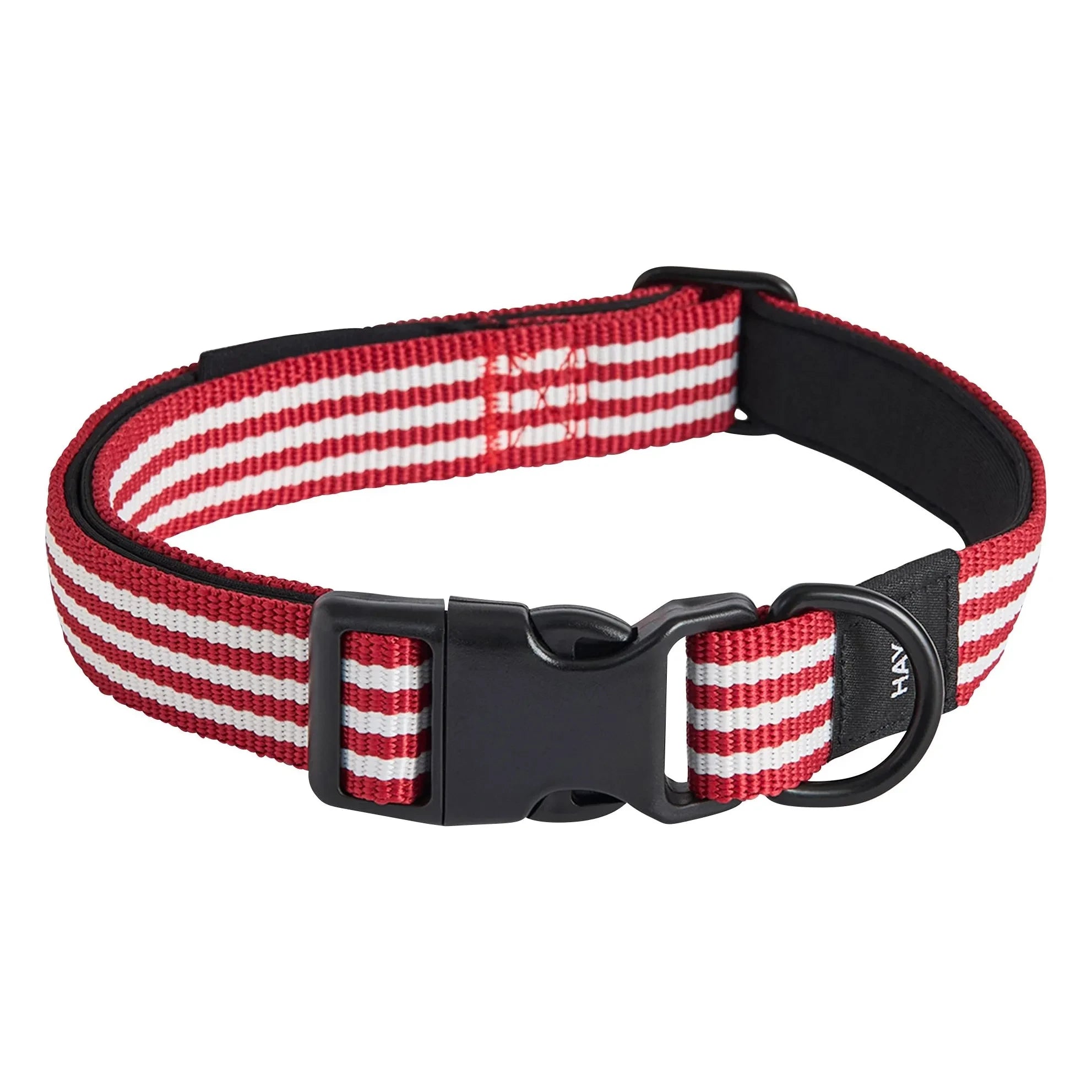 Hay - Rote gestreifte Hundehalsband
