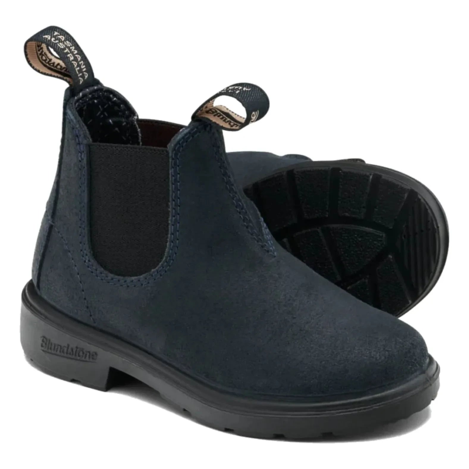 Blundstone - Chelsea Boots aus gewachstem Wildleder | Marineblau