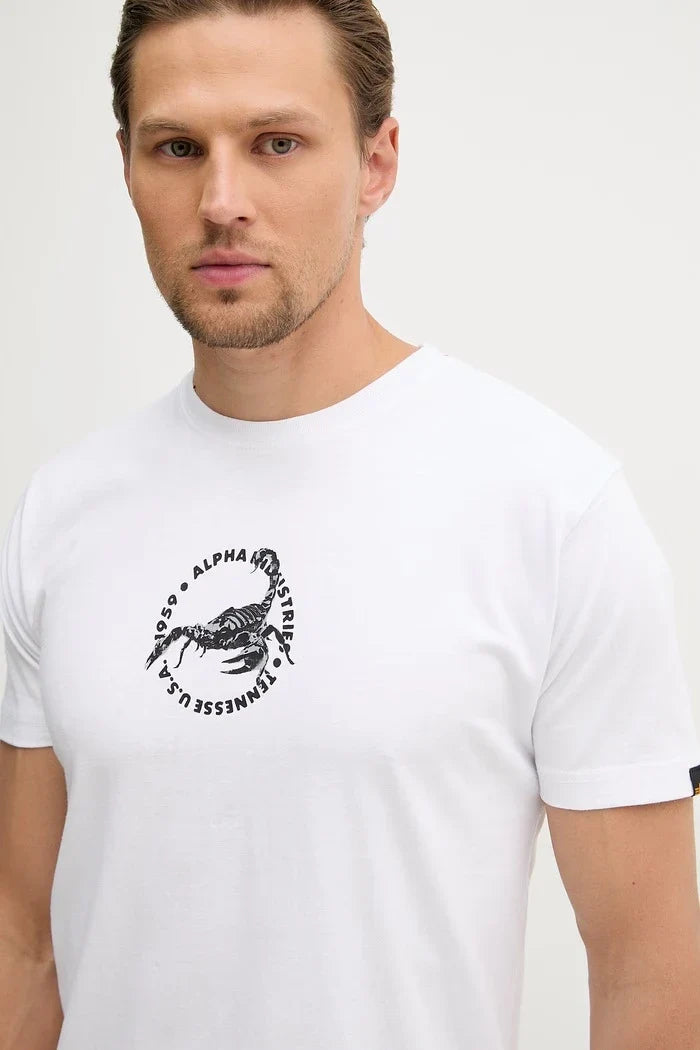 Alpha Industries Erkek Pamuklu US Scorpion Backprint Tişört