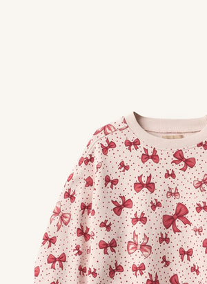 Wheat - Lia Sweatshirt mit Knoten, Bio-Baumwolle | Zuckerrosa