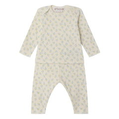 Bonpoint - Timi Voiliers Bio-Baumwoll-T-Shirt und Leggings Set | Gebrochenes Weiß