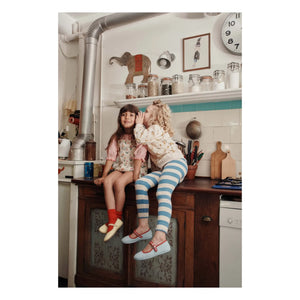 Emile et Ida - Gestreifte Leggings | Blau