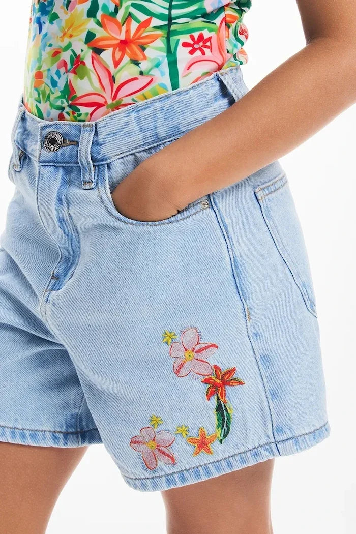 Desigual Çocuk Kot Kısa Pantolon