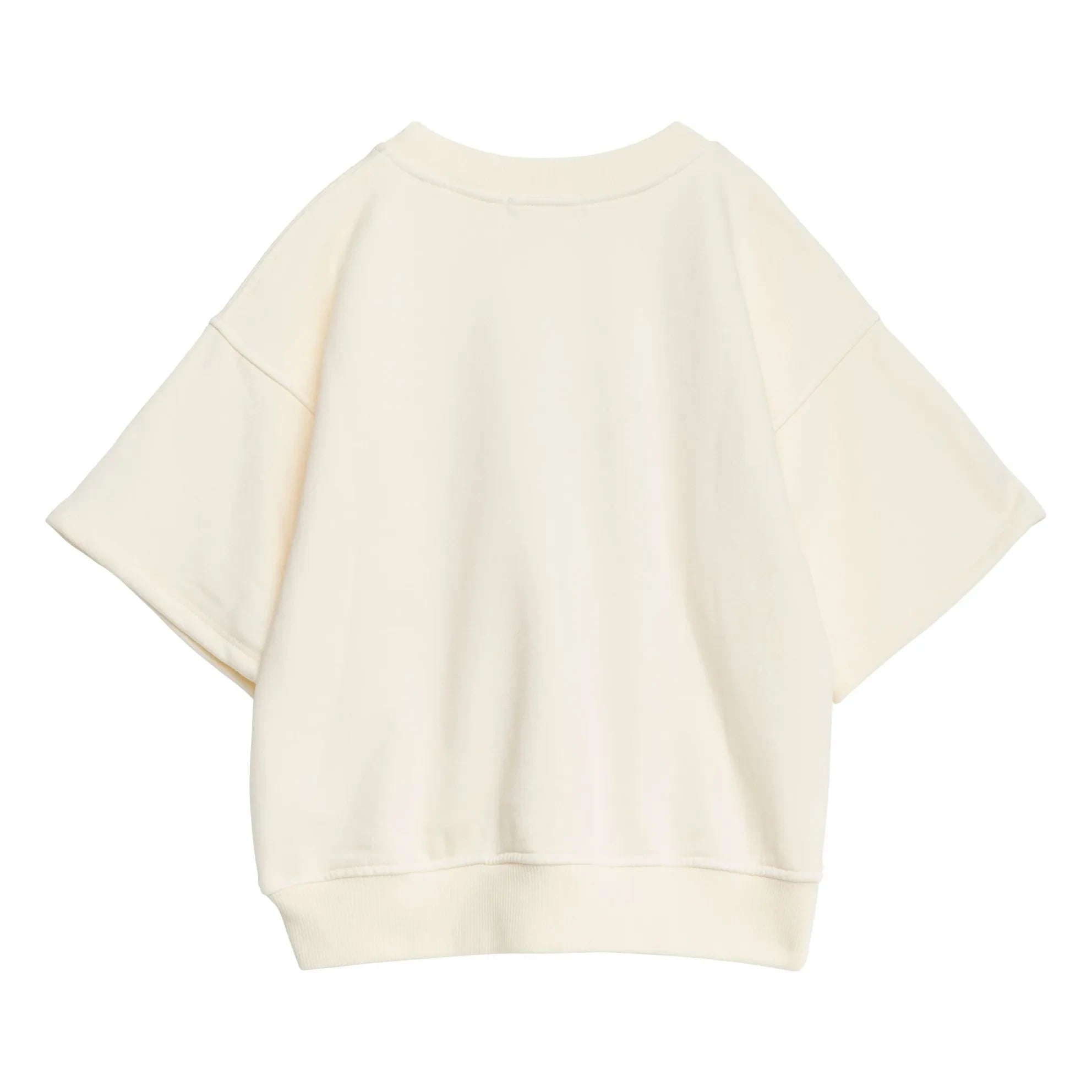 True Artist - Kurzarm-Sweatshirt N°13 Bio-Baumwolle | Creme