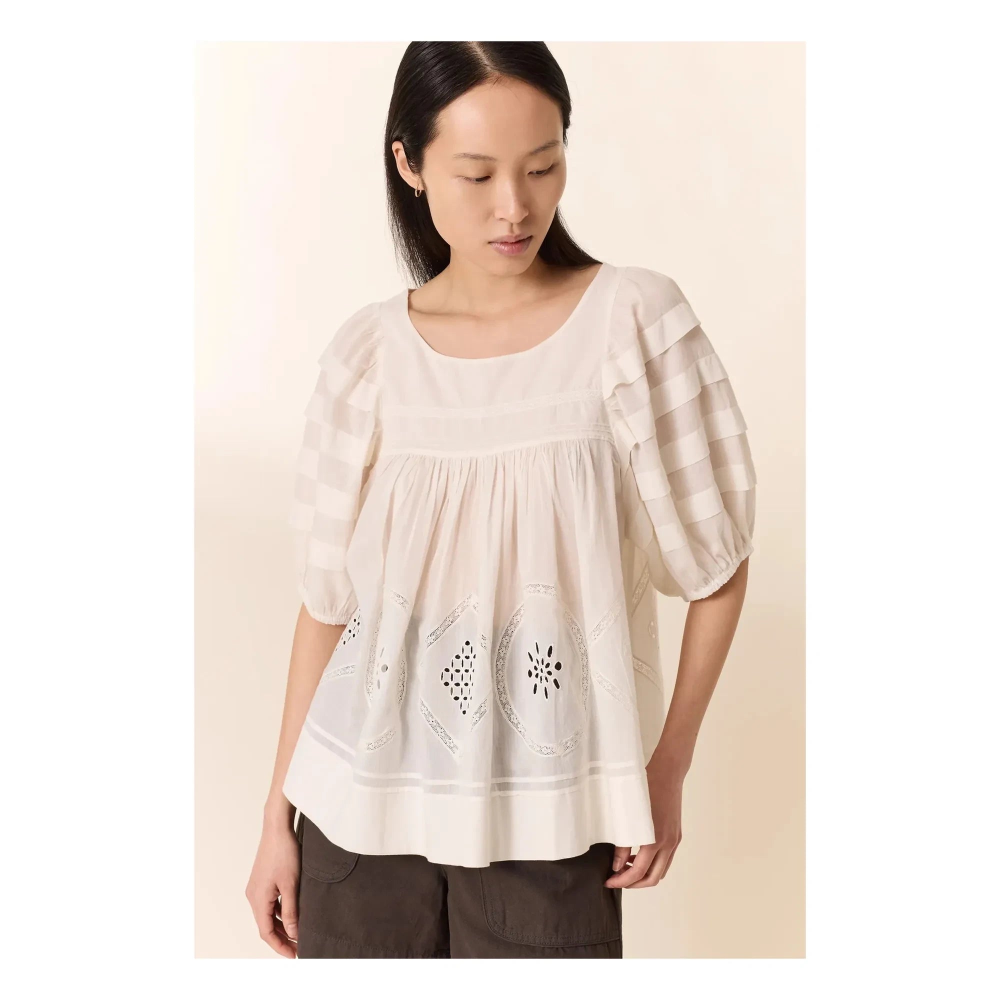 Leon & Harper - Cindie Bluse aus Bio-Baumwolle | Weiß