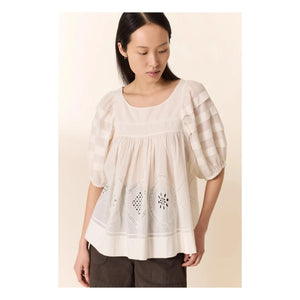 Leon & Harper - Cindie Bluse aus Bio-Baumwolle | Weiß