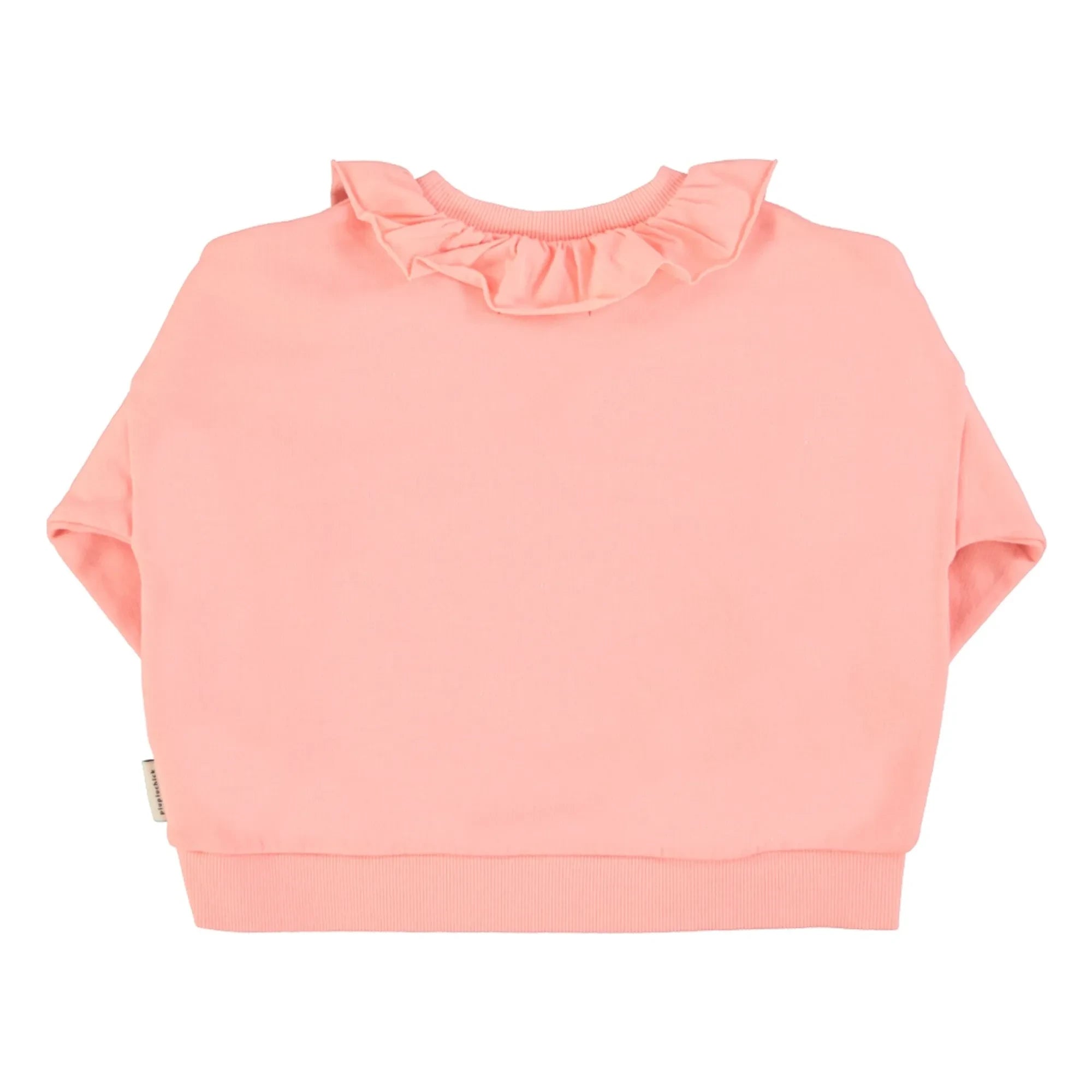 Piupiuchick - Erdbeer-Sweatshirt mit Rüschen aus Bio-Baumwolle | Rosa