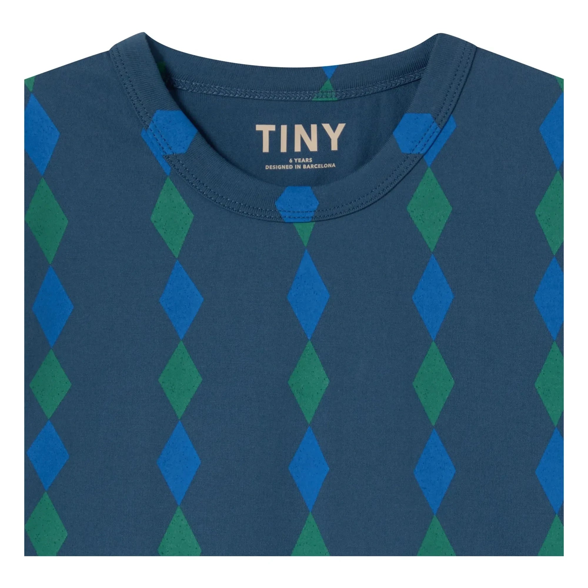 Tinycottons - Losange Bio-Baumwoll-T-Shirt | Blau