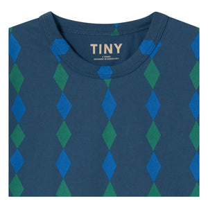 Tinycottons - Losange Bio-Baumwoll-T-Shirt | Blau