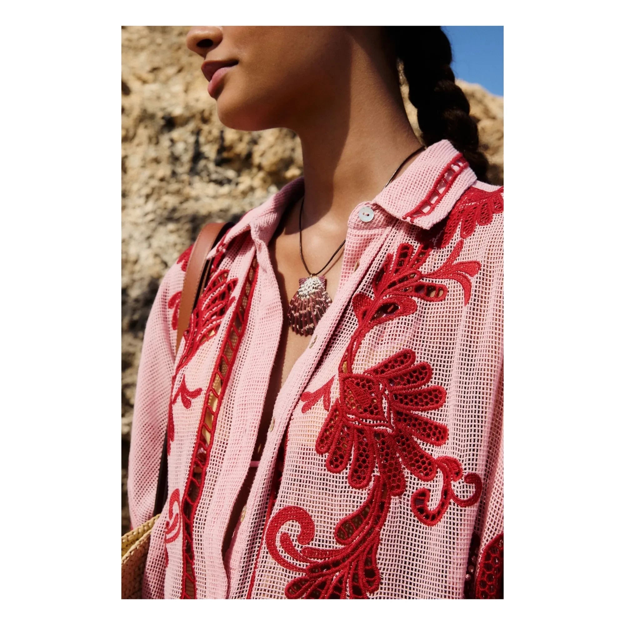 Farm Rio - Arabesk Bluse | Pink