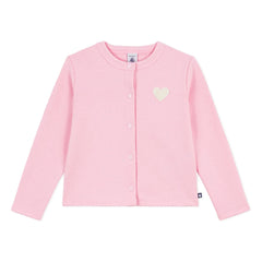 Petit Bateau - Uni Molleton Jacke | Rosa
