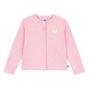 Petit Bateau - Uni Molleton Jacke | Rosa
