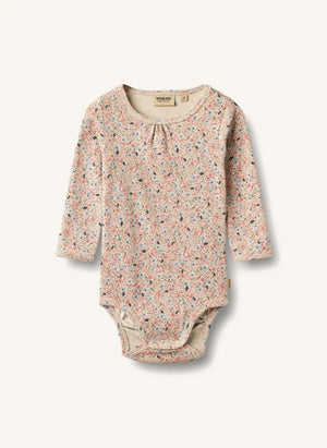 Wheat - Liv Fleuri organik pamuklu body | Açık Pembe