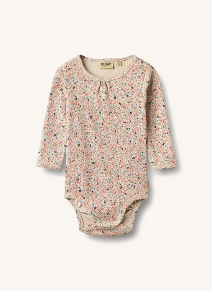 Wheat - Liv Fleuri organik pamuklu body | Açık Pembe
