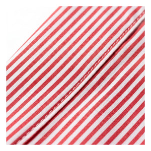 Smallable Woman - Gestreifte Bella Crop Bluse | Kirschrot