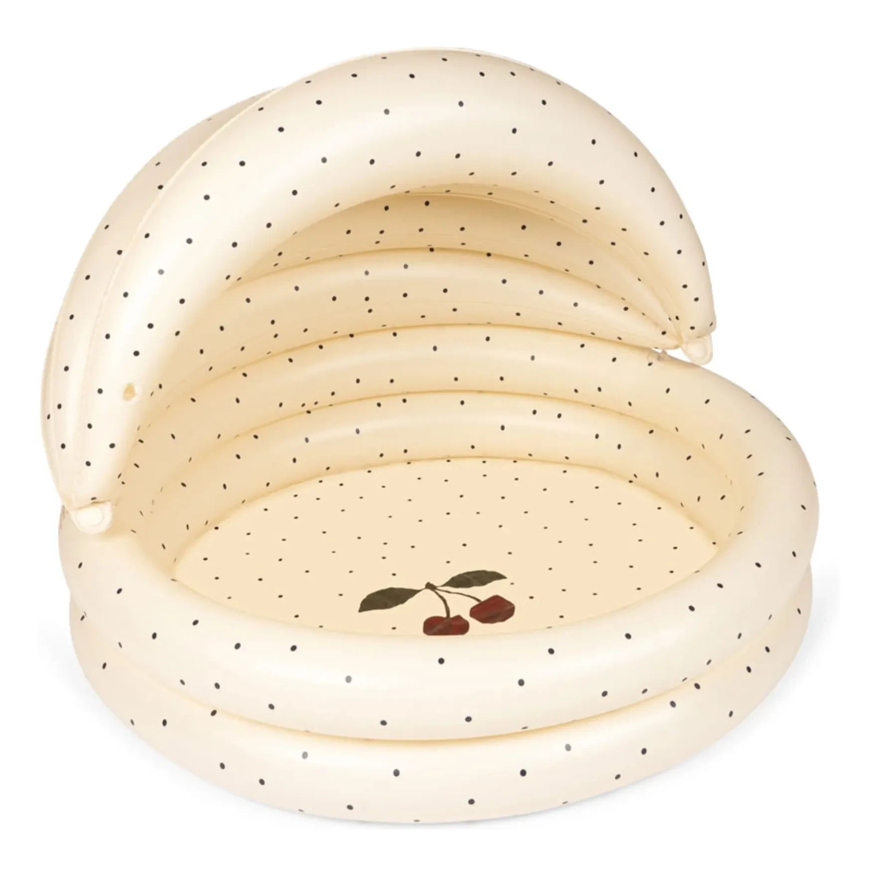 Konges Sløjd - Aufblasbarer Pool mit Zelt Marineblau Gepunktet | Beige