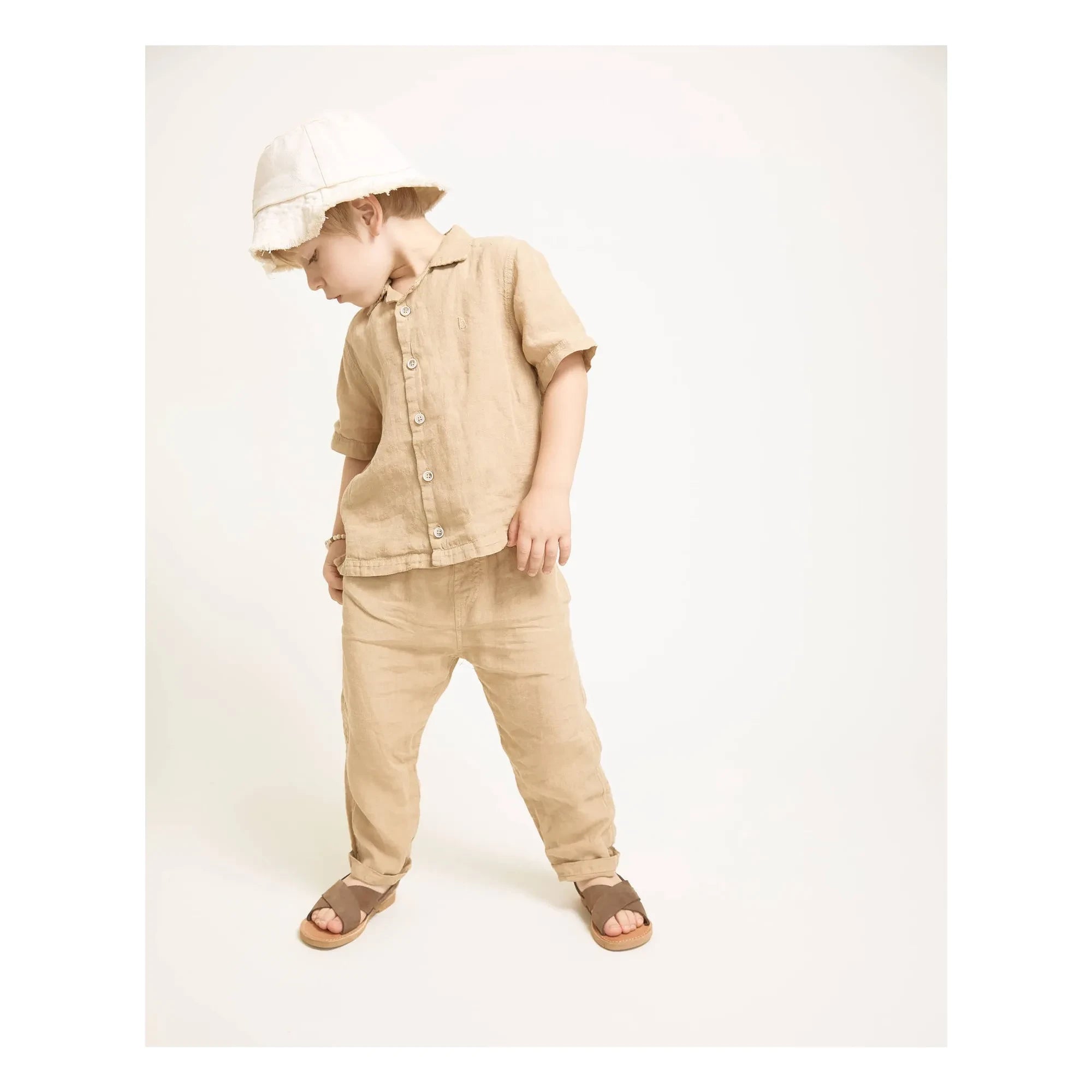 Búho - Leinenhose | Beige