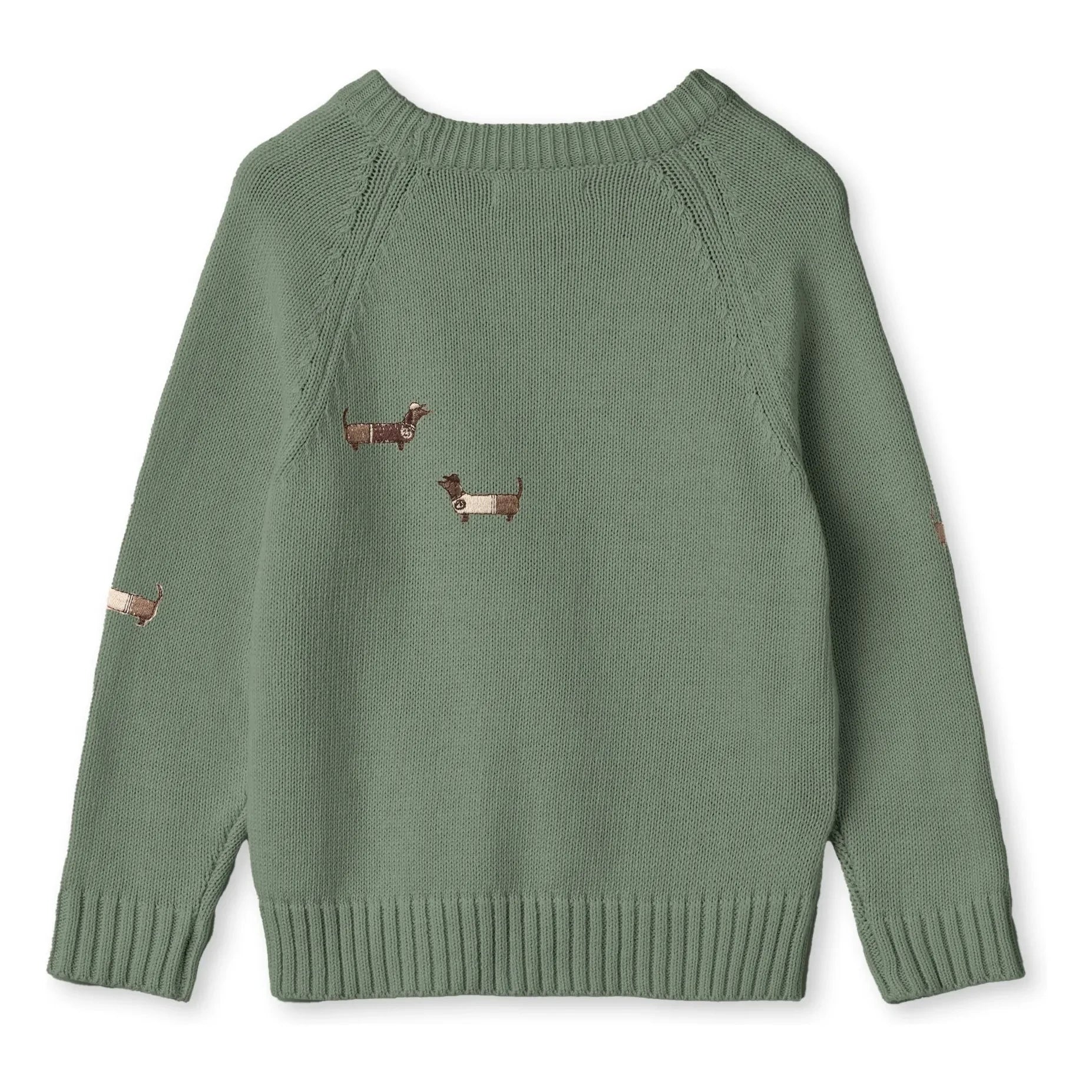Fliink - Mahdi Dogs Bio-Baumwollpullover | Wassergrün