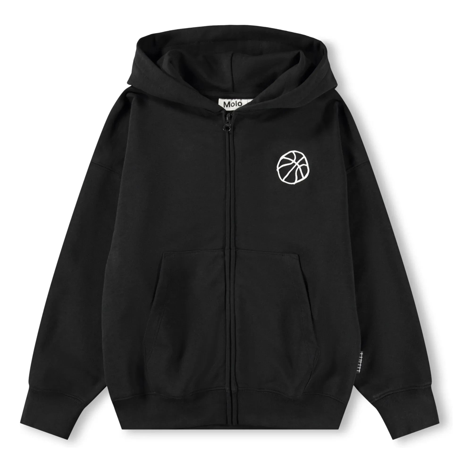 Molo - Marley Basketball-Sweatshirt mit Reißverschluss | Schwarz