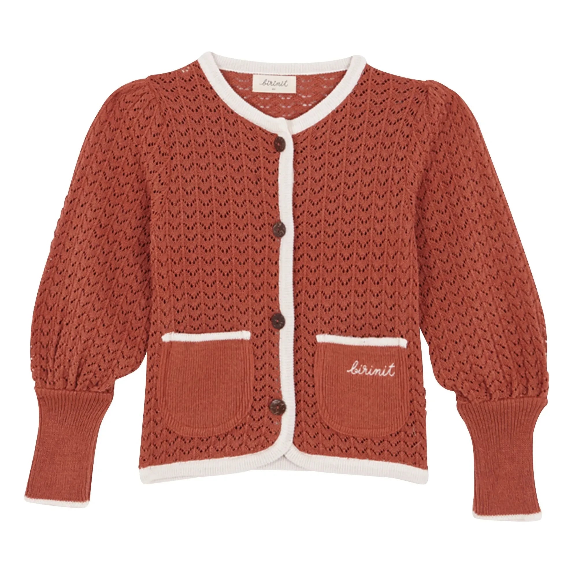 birinit - Kuschelige Strickjacke | Terrakotta