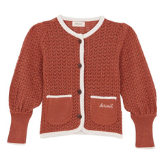 birinit - Kuschelige Strickjacke | Terrakotta