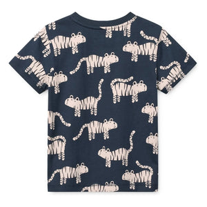 Liewood - Francis Tigres Organik Pamuk Tişört | Lacivert
