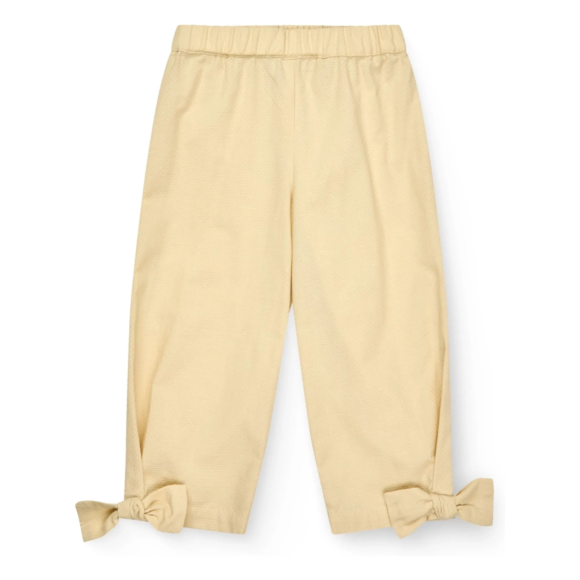 Copenhagen Colors - Organische Baumwoll-Knotenhose | Blassgelb