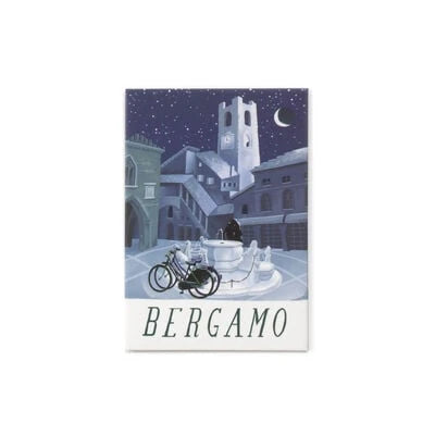 Legami - Bergamo Illustrierter Magnet - Weltstädte-Kollektion