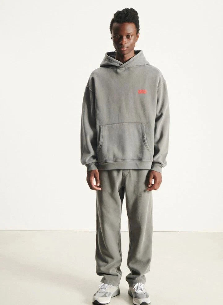 American Vintage - Plizzy Kapüşonlu Sweatshirt | Koyu Gri