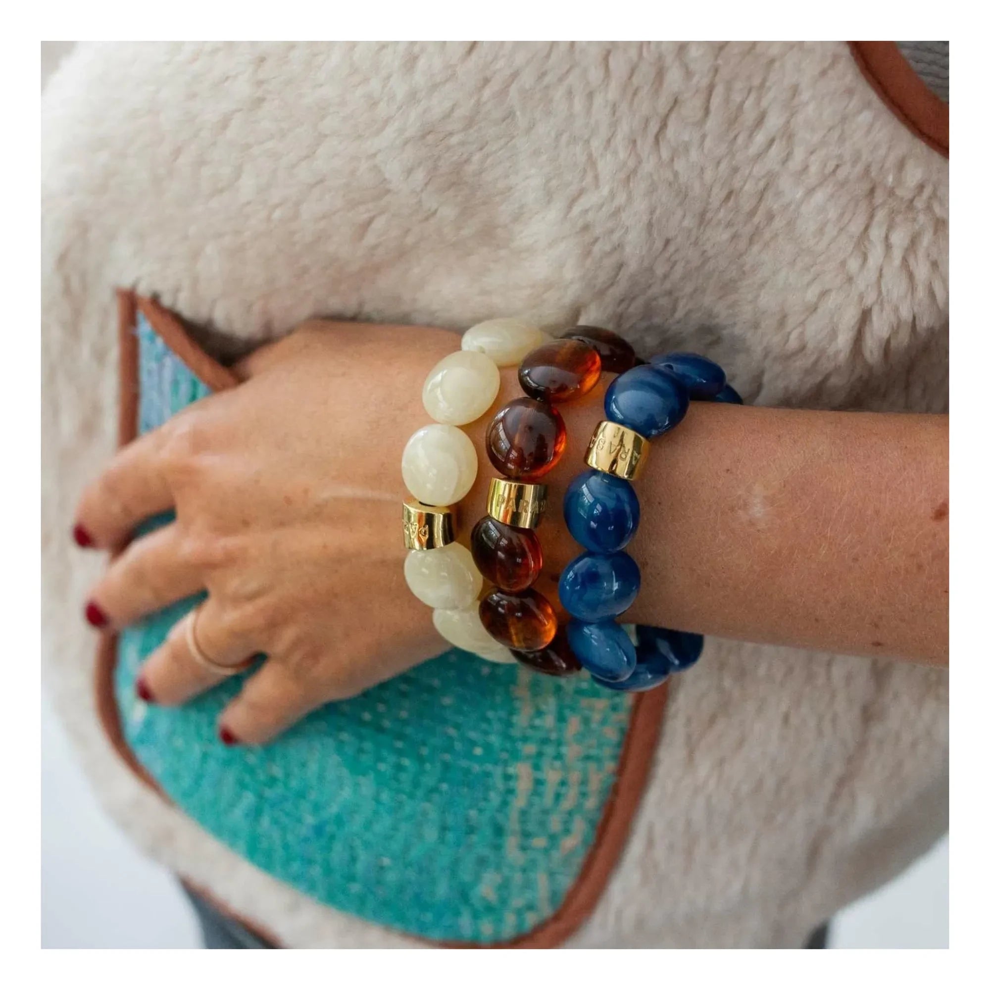 Parabaya - Armband Bombom Orage | Blau