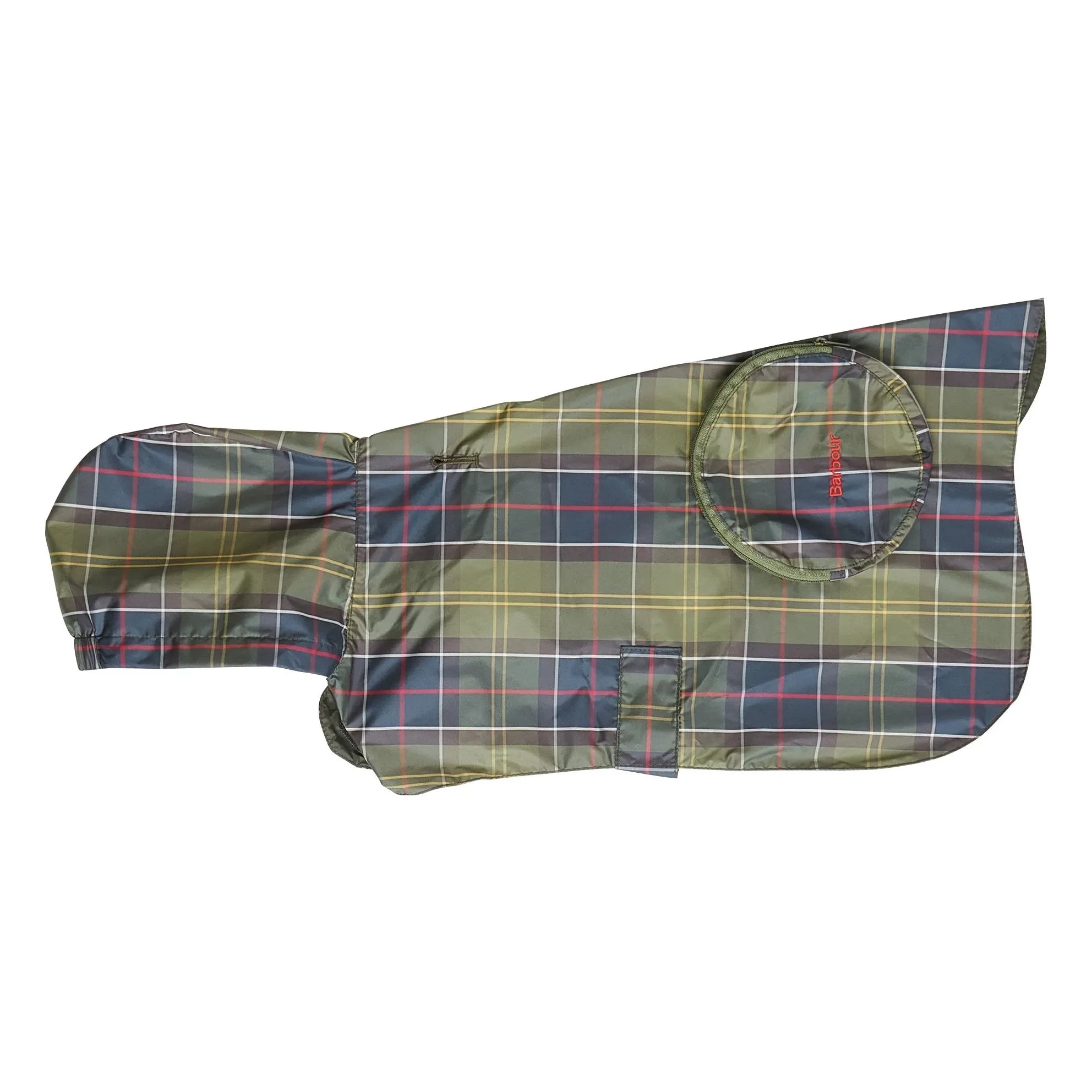 Barbour - Faltbarer Tartan-Mantel für Hunde | Blau