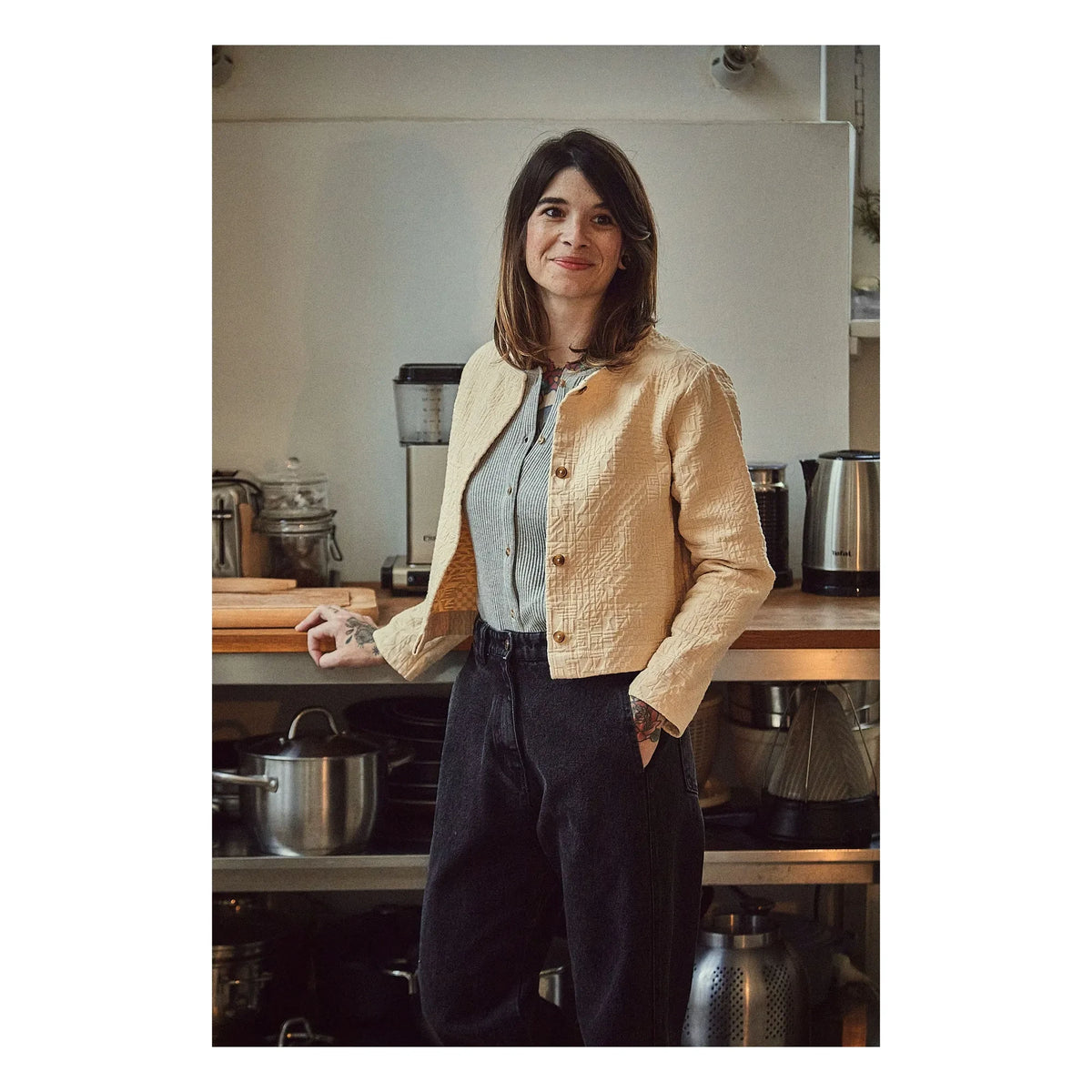 Poudre Organic - Gentian Organik Pamuk Kot Pantolon - Kadın Koleksiyonu | Siyah