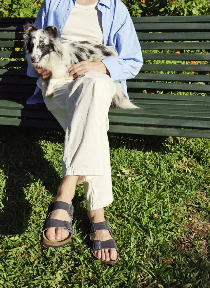 BIRKENSTOCK - Arizona Süet Sandalet | Koyu gri