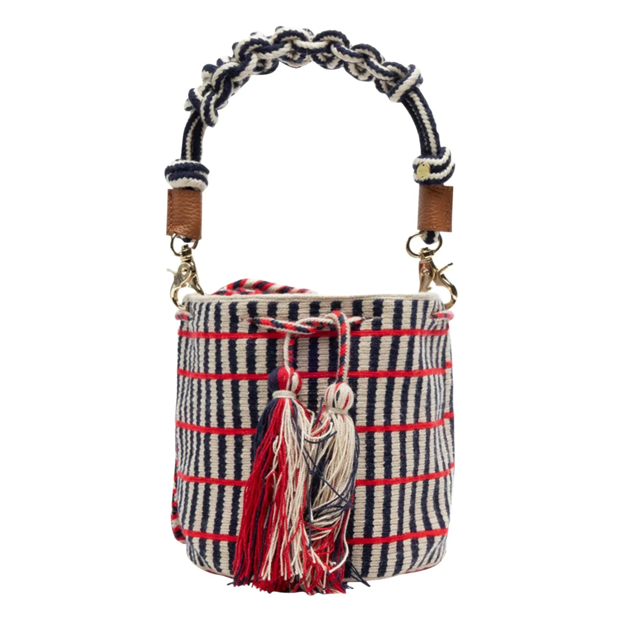 Guanabana - Umhängetasche Macramé Mittel | Dunkelblau